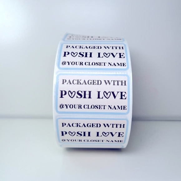 HANDMADE Other - Thank You stickers personalized with your Closet name NWT Shipping Supplies